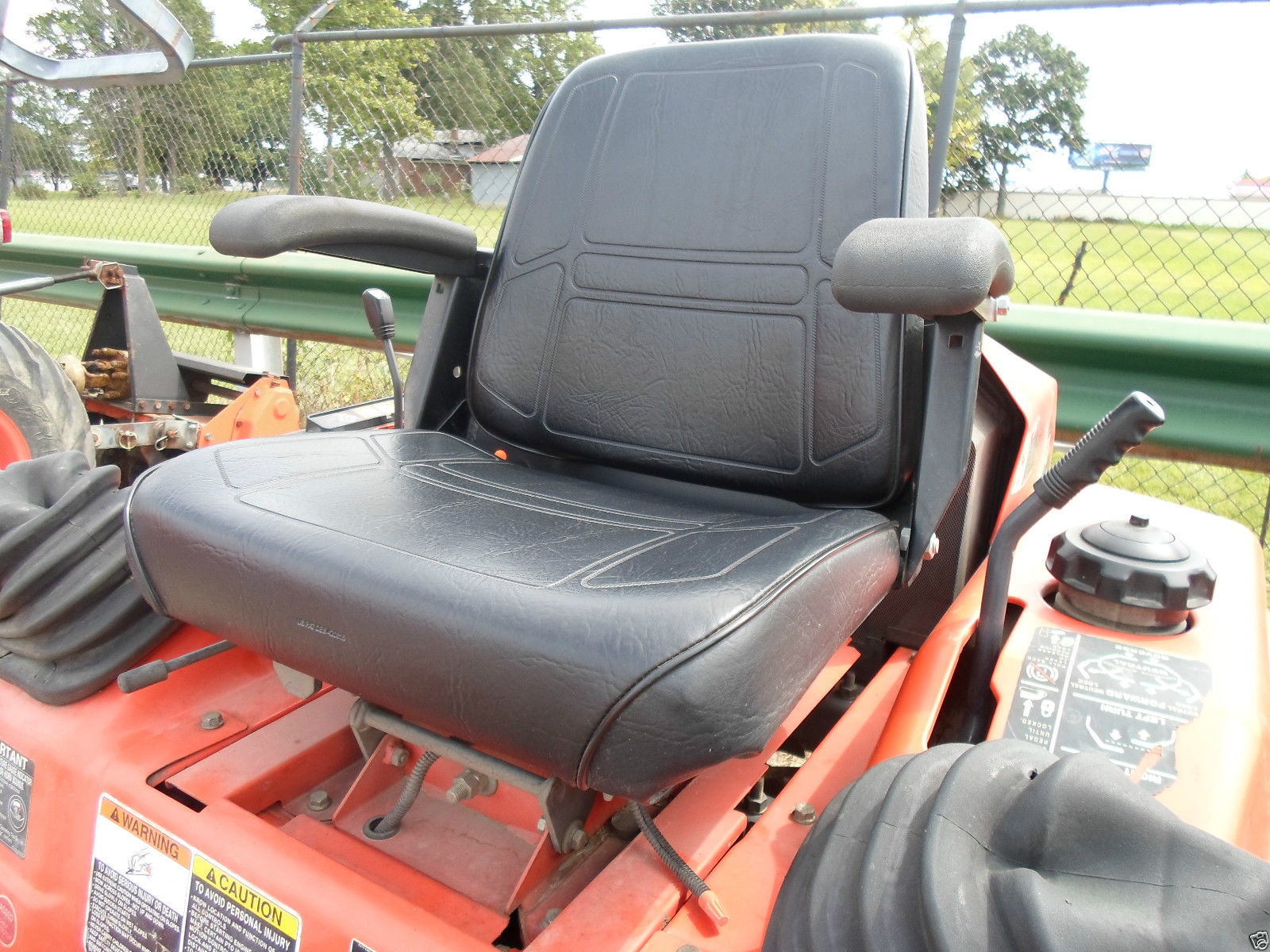 BLACK HIGH BACK SEAT KUBOTA ZD 21 25 28 ZERO TURN MOWERS GRAVELY