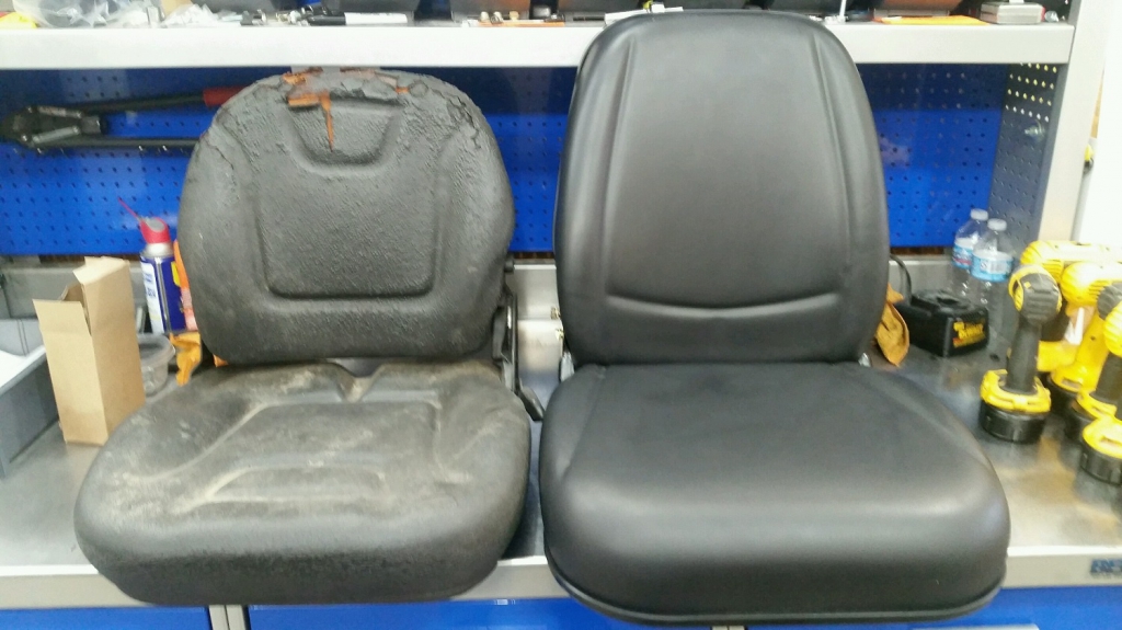 NEW BLACK HIGH BACK SEAT FOR OLDER KIOTI DK45 & DK50 COMPACT TRACTORS 