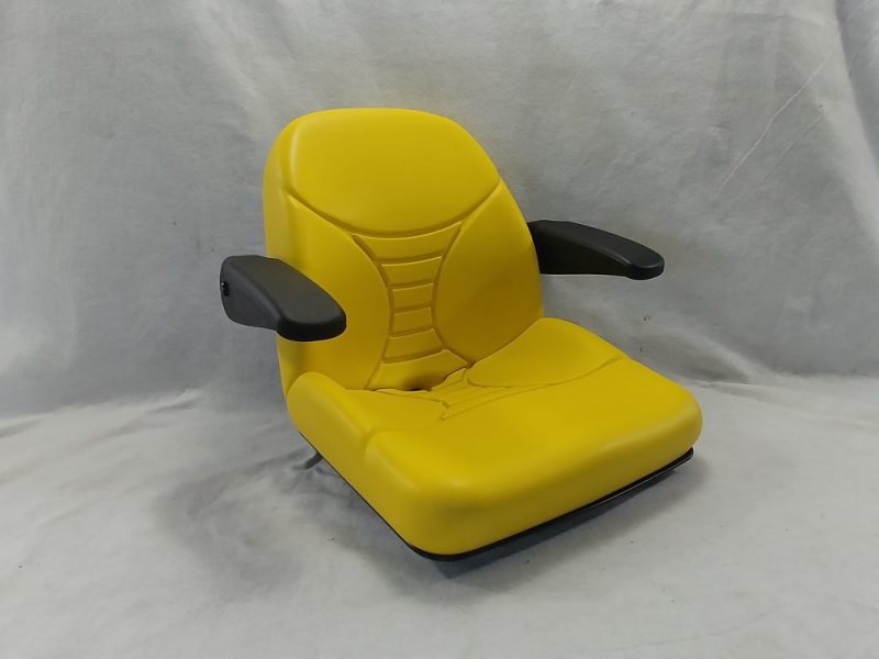 John Deere Yellow High Back Seat with Armrests Fits Z225, Z425, Z445