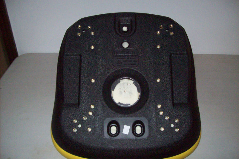 TWO (2) HIGH BACK YELLOW SEATS 625I, 825I, 855D, 550, 850I, 6X4 JOHN