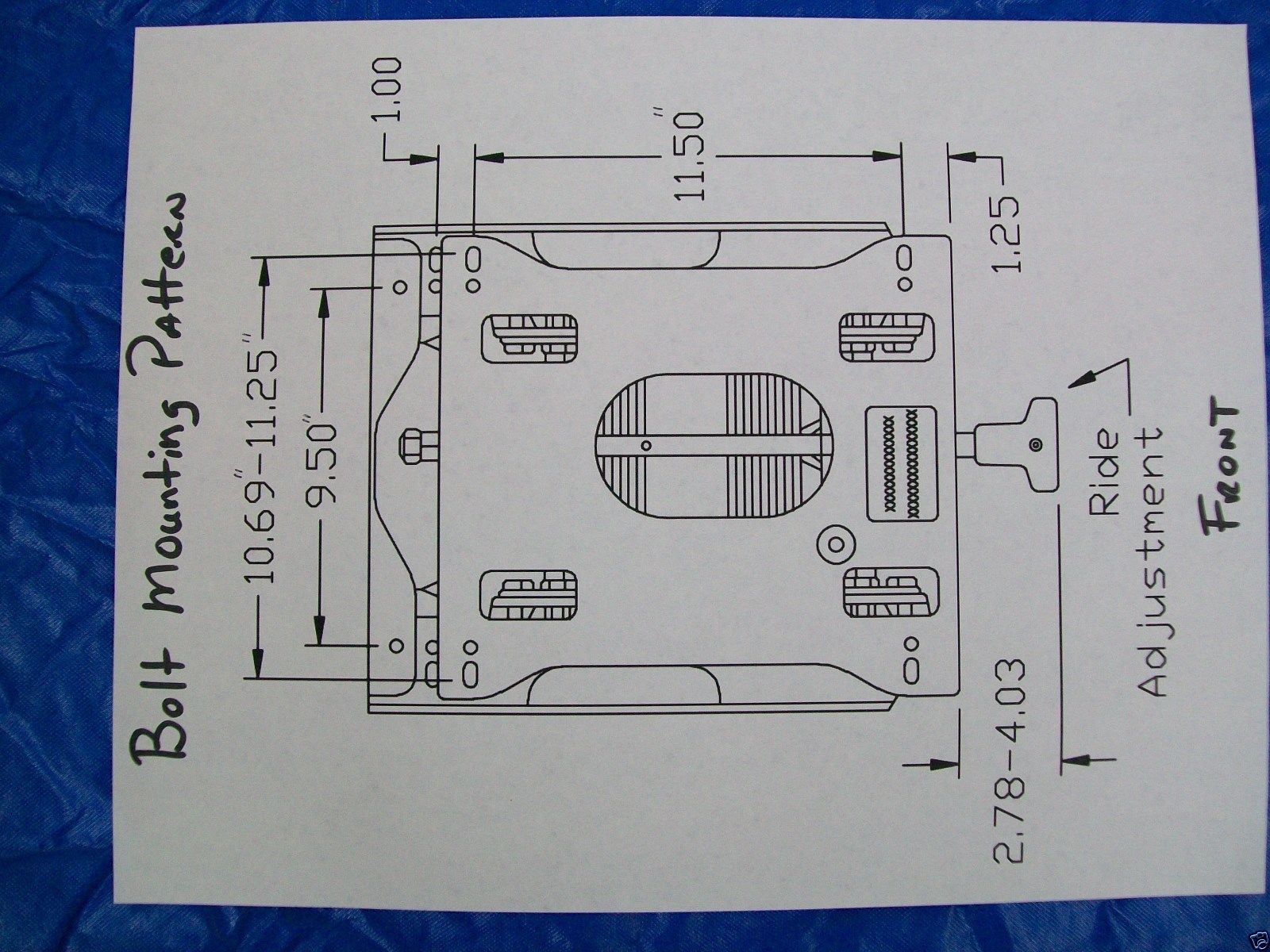 SEAT SUSPENSION EXMARKKUBOTAJOHN DEERE Z TRAKTOROHUSTLER ZTR LAWN MOWERS EP 151504723228 6