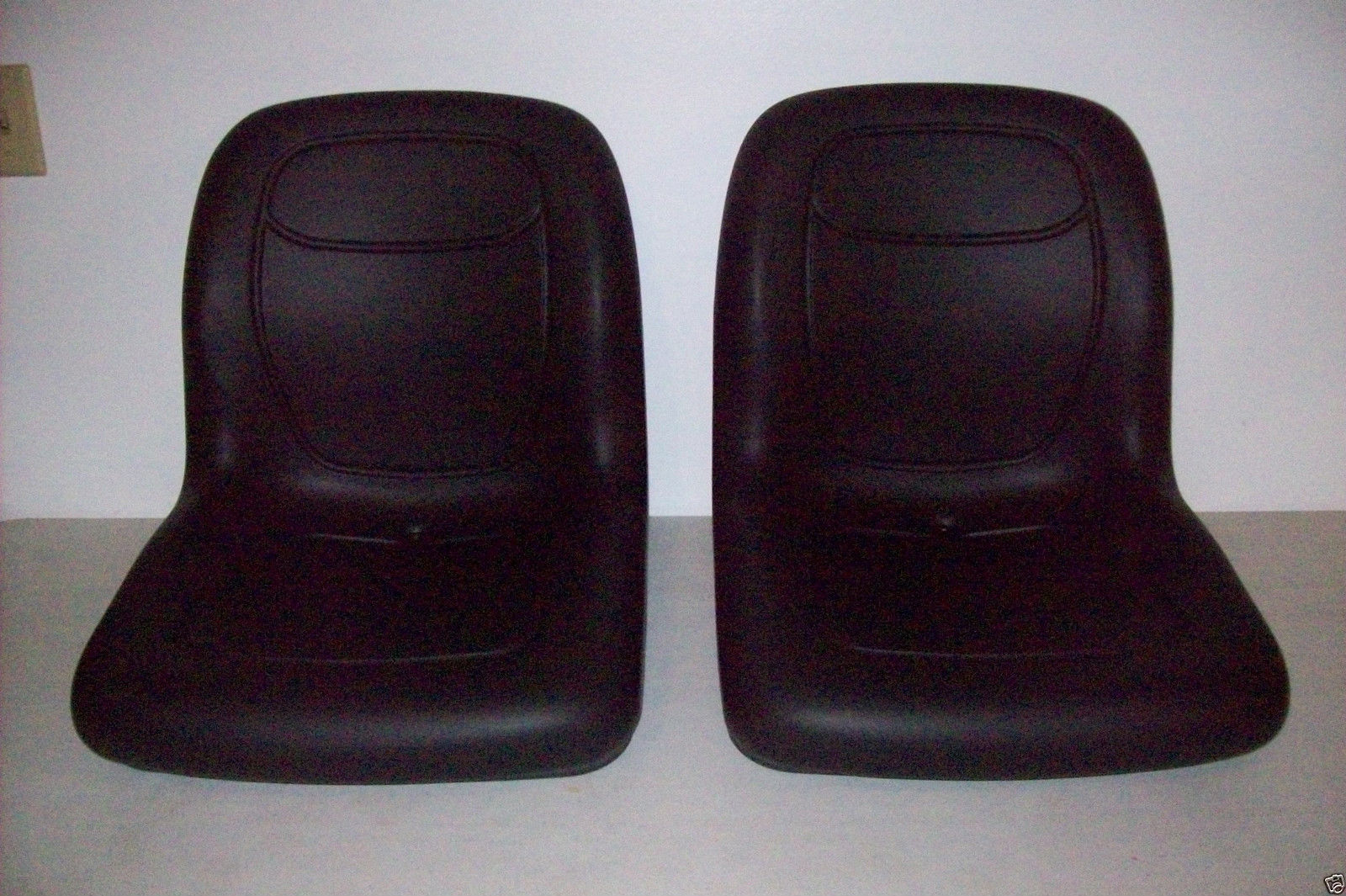 2 Black HIGH Back Seats for John Deere Gator,Snapper,Toro